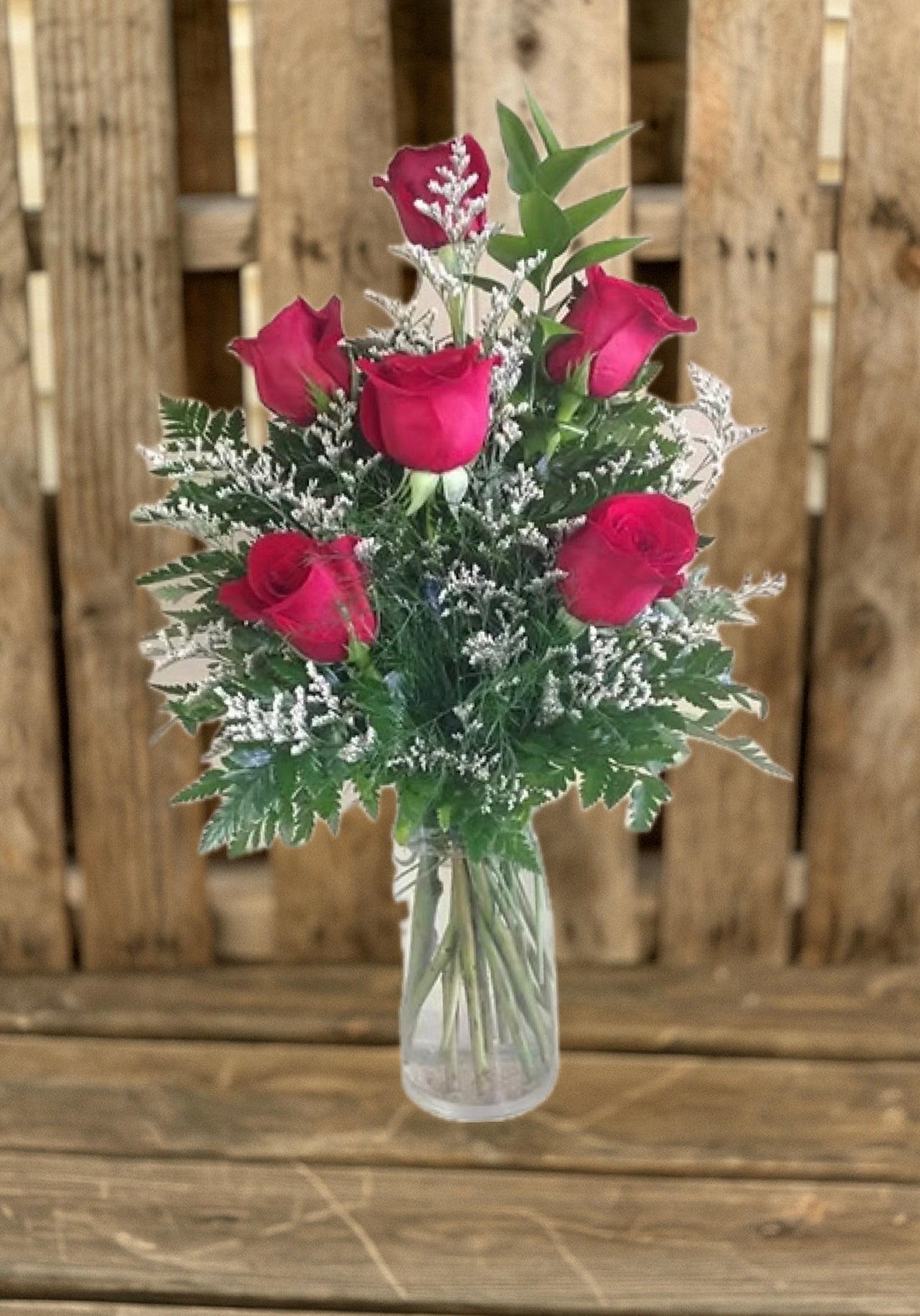 Half Dozen Red Roses
